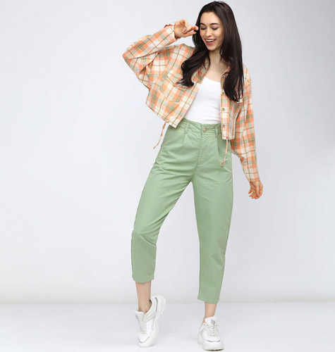Women Green Stretchable Jeans